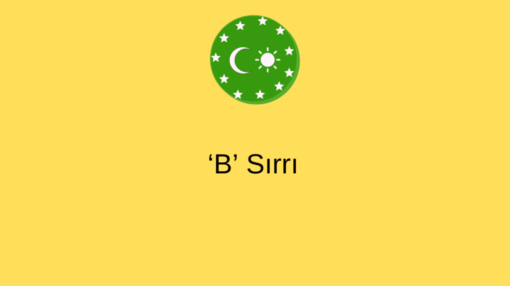 ‘B’ Sırrı